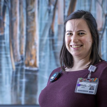 A portrait of Paola Hunter