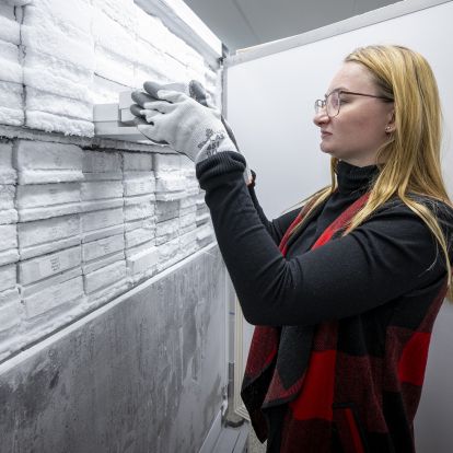 Inside the TTDR freezers.