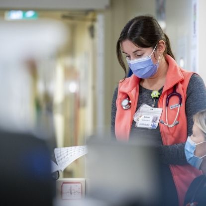 Nurse working in PCCU