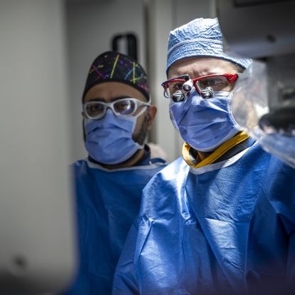 Dr. Michael Yacob completes a procedure in KHSC's operating rooms