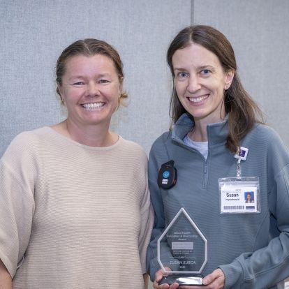 Award winner Susan Surca, Clinical Educator, Physiotherapy