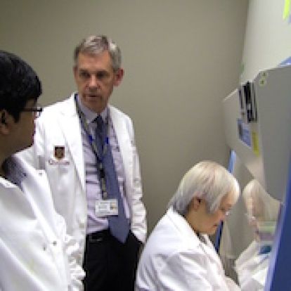 Dr Archer with colleagues