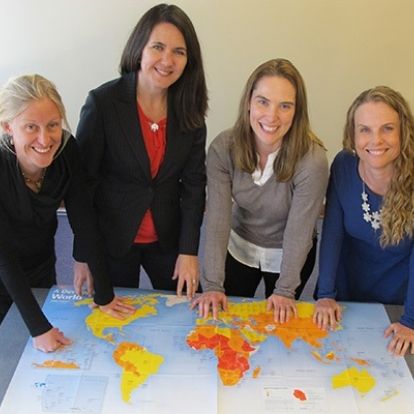 Drs. Eva Purkey, Heather Aldersey, Colleen Davison and Susan Bartels, co-PIs of the newly launched Queen Elizabeth Scholars Network for Equity in Maternal-Child Health