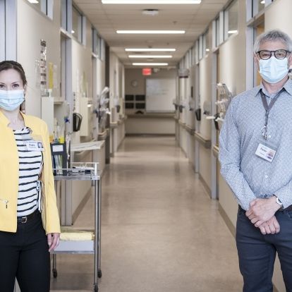 Drs. Digby and Parker are two of the team members behind the opening of a satellite clinic for patients with suspected lung cancer in Napanee
