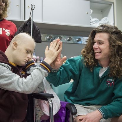 Some last minute encouragement from Andrew