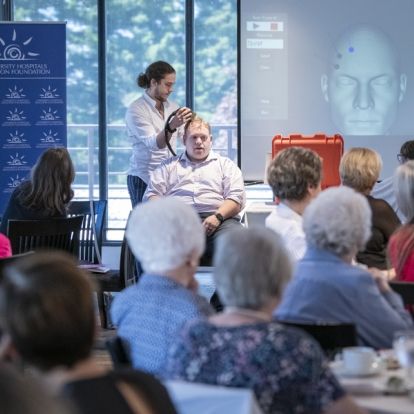Dr. D.J. Cook doing a demonstration