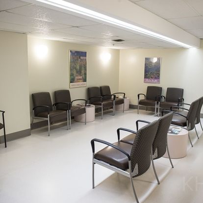 The waiting room in our Colposcopy Clinic