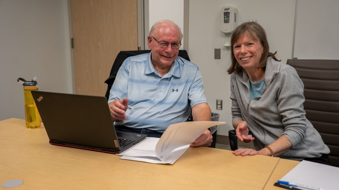 Patient John, and SLP Theresa