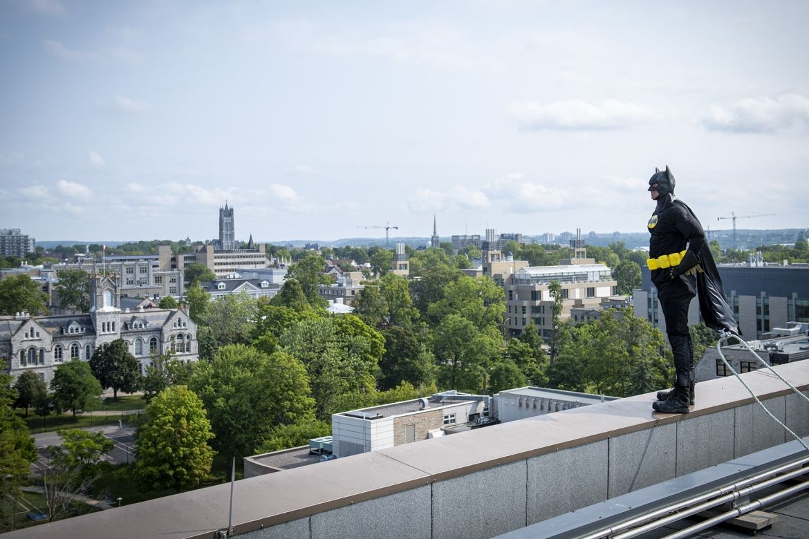 batman looks over Kingston, ON