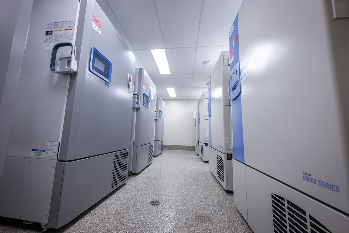 Refrigeration space in the TTDR.