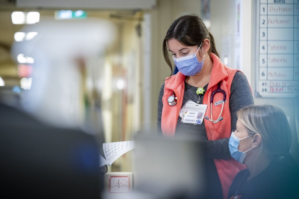 Nurse working in PCCU