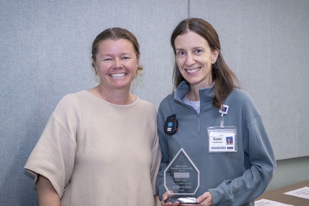 Award winner Susan Surca, Clinical Educator, Physiotherapy