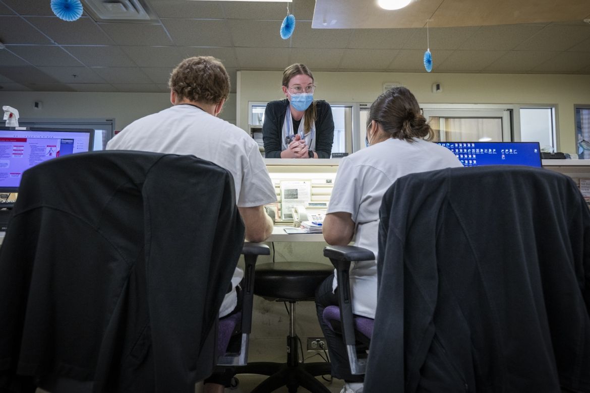 KHSC's PCCU - nursing desk