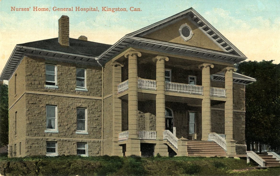 A commemorative postcard representing Kingston General Hospital Nurses’ Home, 1908