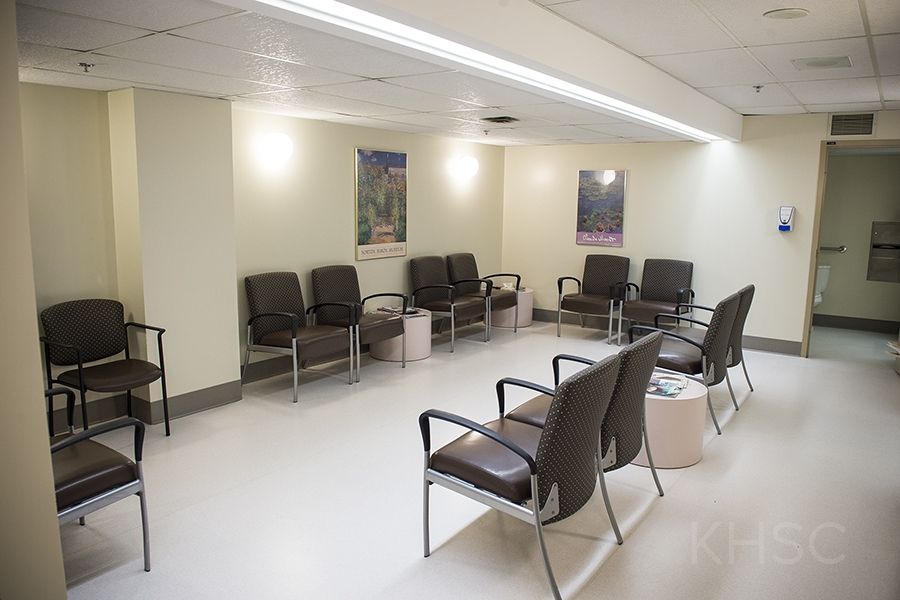 The waiting room in our Colposcopy Clinic