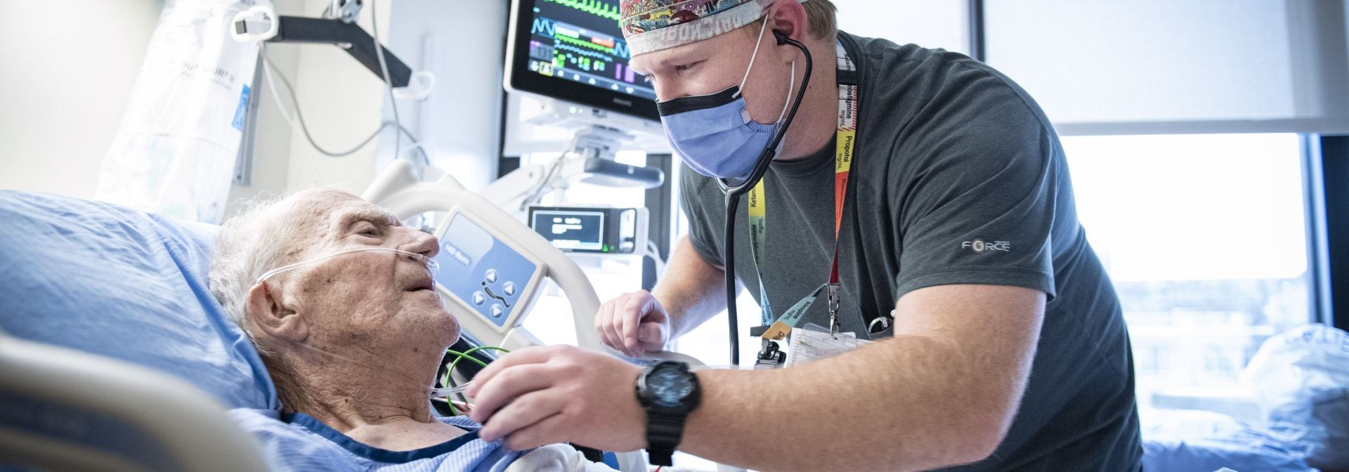 Patient receiving care at KHSC