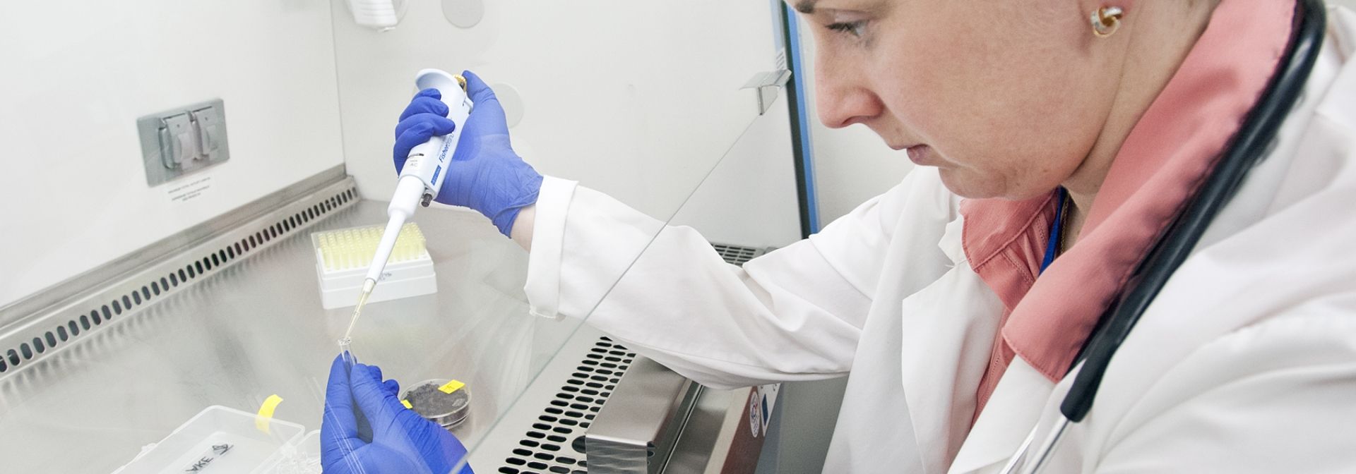 Dr. Anne Ellis with equipment