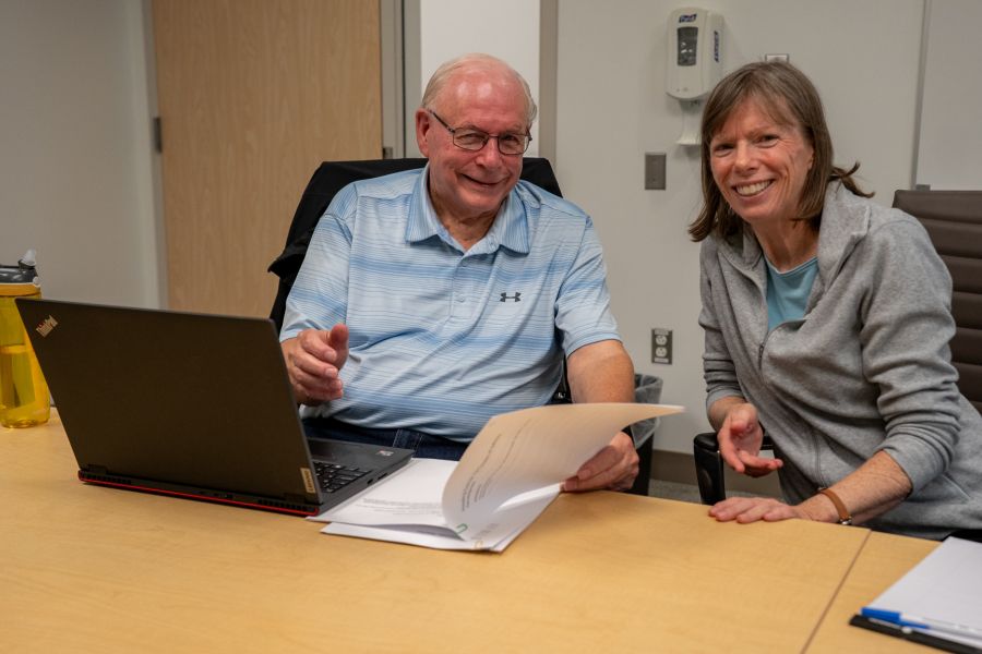 Patient John, and SLP Theresa