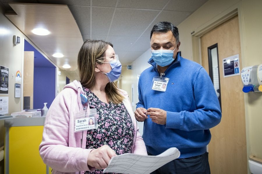 Dr. Anupam Sehgal with RN Sarah Warren