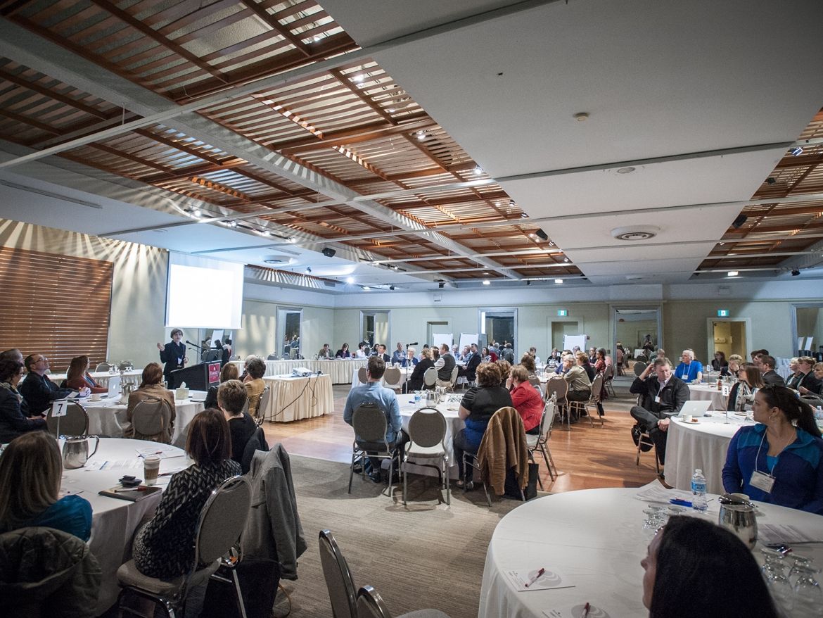 Teams at KHSC are working with our partners in community care and the other hospitals in our region to develop new care pathways for patients with Chronic Obstructive Pulmonary Disease as well as those who require hip replacements or palliative care to ensure we are providing a streamlined approach to care across the region. Here our teams take part in an INSPIRE conference for COPD which is based on a model created by the Canadian Foundation for Healthcare Improvement.