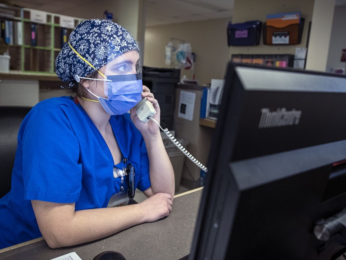 Nursing staff on unit.