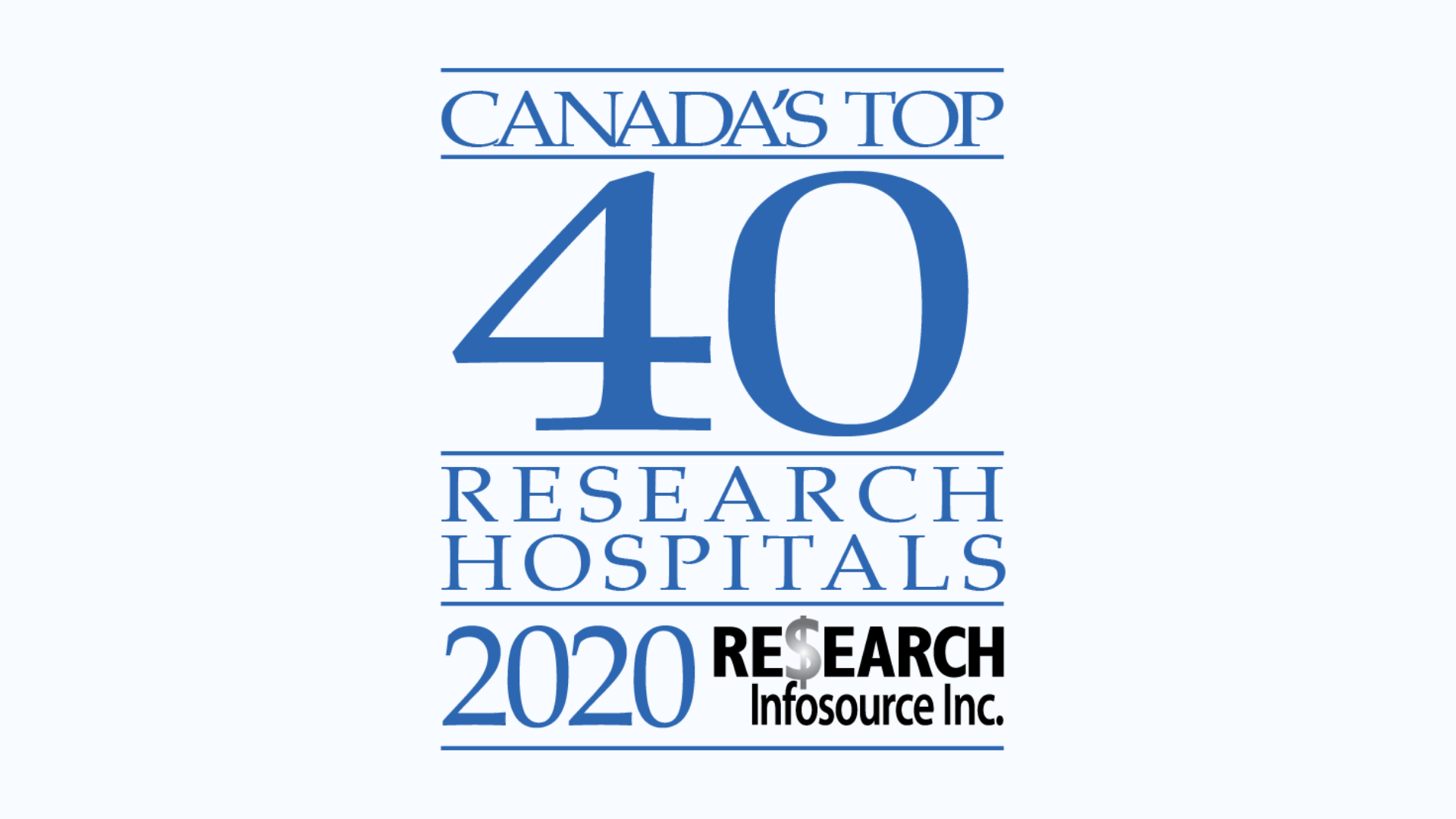 Top 40 Research Hospitals 2020 Logo